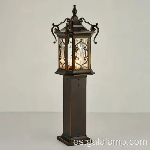 Lámpara europea de jardín impermeable para iluminación de pared al aire libre